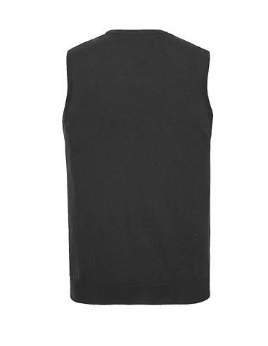 R-R-716M-0-Men's V-Neck Sleeveless Knitted Pullover